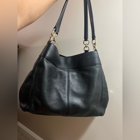 COACH EDDIE 31 PEBBLE GRAIN LEATHER SHOULDER BAG #80268 - Picture 2 of 10